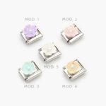 Charm Flores Acero Inoxidable Nomination 205