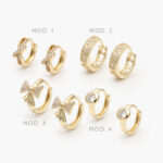 Huggies Zirconia Chapa de Oro 228