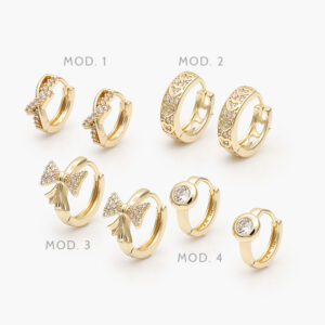 Huggies Zirconia Chapa de Oro 228