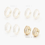 Huggies Zirconia Chapa de Oro 229