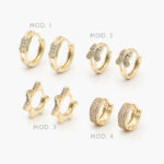 Huggies Zirconia Chapa de Oro 235