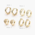 Huggies Zirconia Chapa de Oro 247