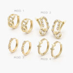 Huggies Zirconia Chapa de Oro 250