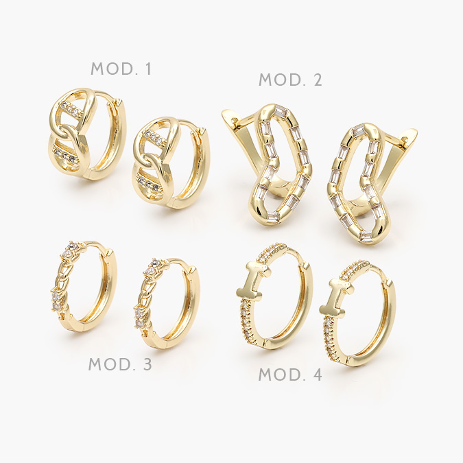 CA30250 Huggies Zirconia Chapa de Oro 250 - Image 1