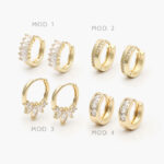 Huggies Zirconia Chapa de Oro 260