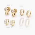 Huggies Zirconia Chapa de Oro 262