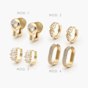 Huggies Zirconia Chapa de Oro 262