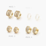 Huggies Zirconia Chapa de Oro 264