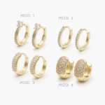 Huggies Zirconia Chapa de Oro 265