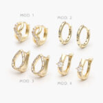 Huggies Zirconia Chapa de Oro 266