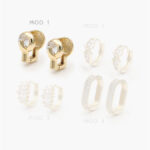 Huggies Zirconia Chapa de Oro 262