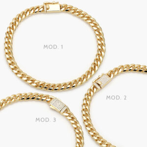 Pulso Mónaco 6mm. Chapa de Oro 0276