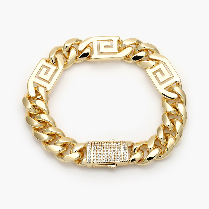 CP0279 Pulso Mónaco 13mm. Chapa de Oro 0279 - Image 1