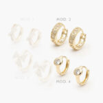 Huggies Zirconia Chapa de Oro 228