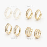 Huggies Zirconia Chapa de Oro 229