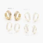 Huggies Zirconia Chapa de Oro 234