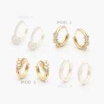Huggies Zirconia Chapa de Oro 236