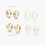 Huggies Zirconia Chapa de Oro 242