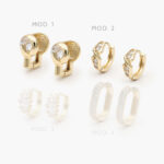 Huggies Zirconia Chapa de Oro 262