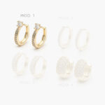 Huggies Zirconia Chapa de Oro 265