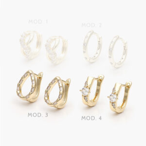 Huggies Zirconia Chapa de Oro 266