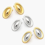 Aretes Chunky Bicolor Acero Inoxidable 248