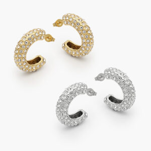 Aretes Zirconia Acero Inoxidable 271