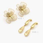 Aretes Flor Acero Inoxidable 274