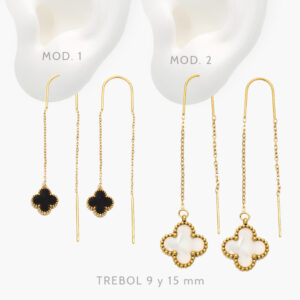 Aretes Flor Esmalte Colgante Acero Inoxidable 284