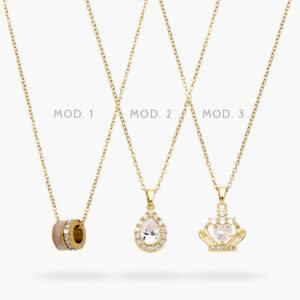 Collar Zirconia Acero Inoxidable 543