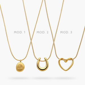 Collar Corazon Acero Inoxidable 546