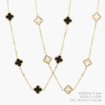 Collar Flores Acero Inoxidable 548