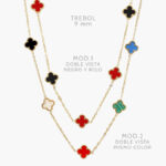 Collar Flores Acero Inoxidable 549