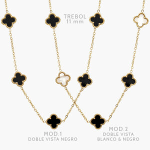 Collar Flores Acero Inoxidable 550