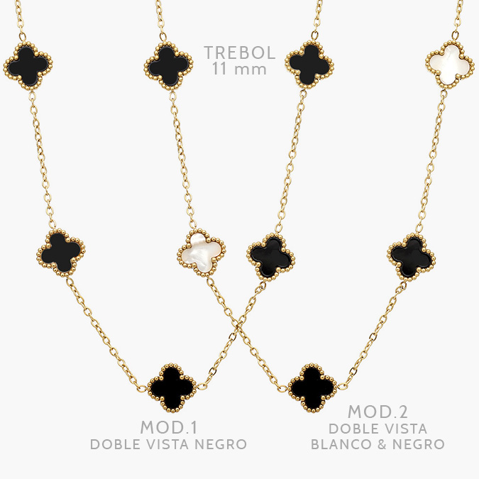 AD0550 Collar Flores Acero Inoxidable 550 - Image 1