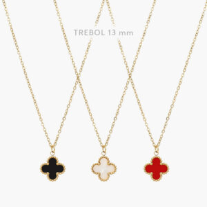 Collar Flor Acero Inoxidable 552