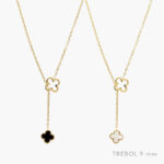 Collar Flor Colgante Acero Inoxidable 554