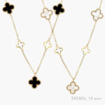 Collar Flores Acero Inoxidable 555