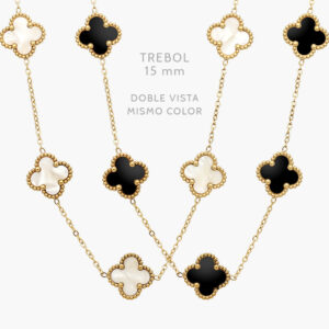 Collar Flores Acero Inoxidable 557