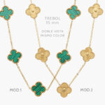 Collar Flores Acero Inoxidable 558