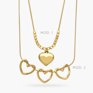 Collar Corazon Acero Inoxidable 603