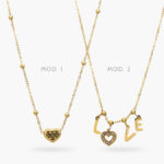 Collar Corazon LOVE Acero Inoxidable 604