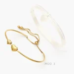 Brazalete Corazon Acero Inoxidable 734