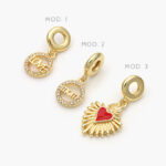 Dije Armado LOVE MOM Chapa de Oro 108