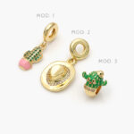 Dije Armado Cactus Chapa de Oro 109