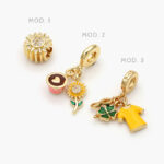 Dije Armado Naturaleza Chapa de Oro 123