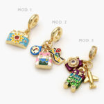 Dije Armado Viajes Chapa de Oro 124