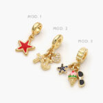 Dije Playa Armado Chapa de Oro 129