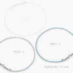 Pulso Tenis 1.4mm. Chapa de Rodio 667