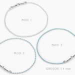 Pulso Tenis 1.4mm. Chapa de Rodio 667